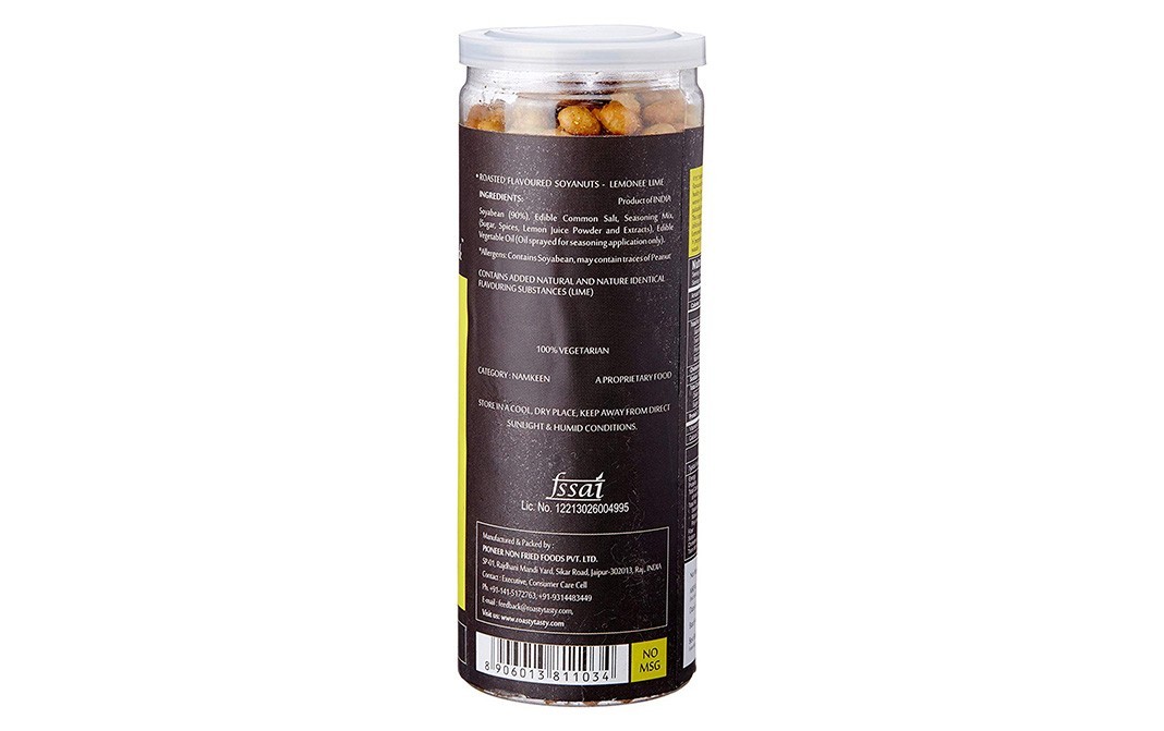 R'N'D Roasted Flavoured Soya Nuts, Lemonee Lime   Jar  150 grams